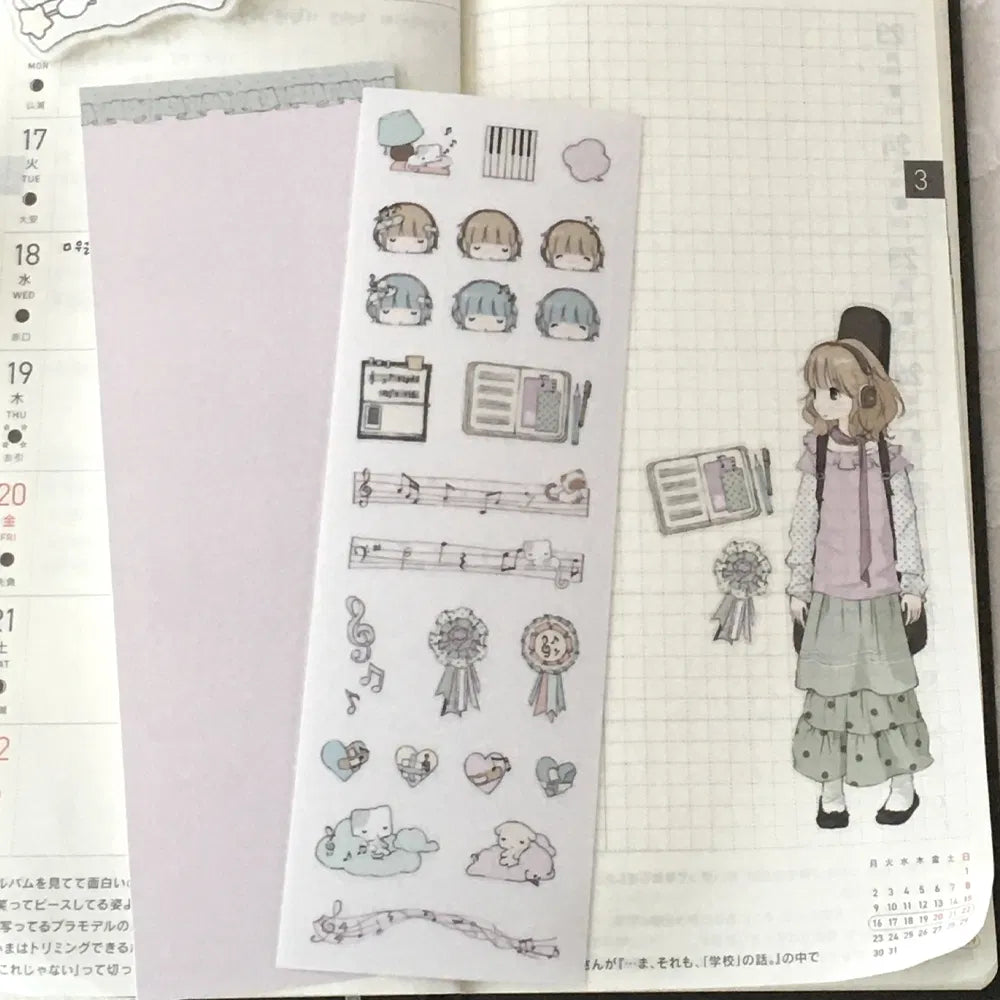 [Soso Hehe] Music Deco Sticker Sheet