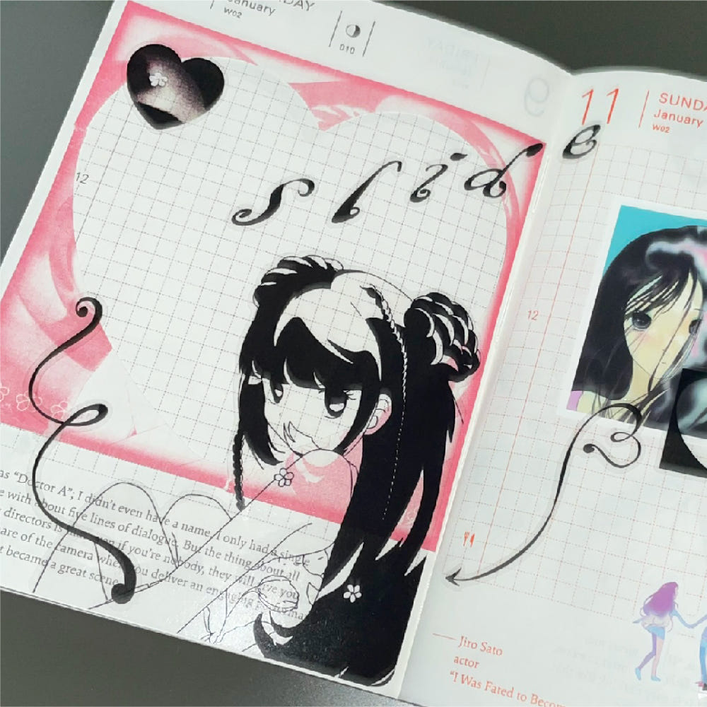 [Chachaqwertyui] Mono Sticker Slide Sticker Sheet