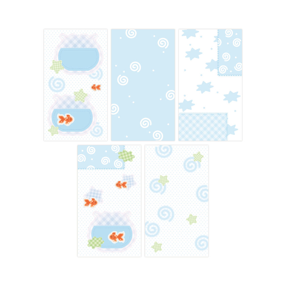 [Nevertheless] Long Memo Sticker Set – Goldfish
