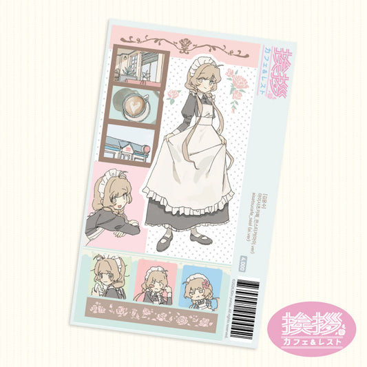 [Kimyunsu] Aisatsu Cafe Sticker Sheet
