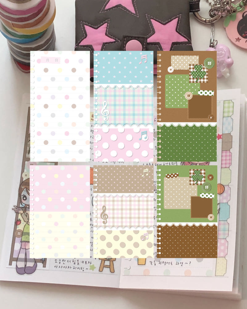 [Loverspickme] Deco Note Memo Sticker Set