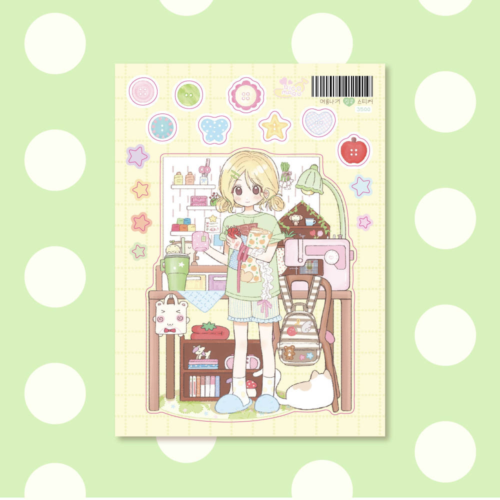 [Ricomaru] Summer Stay-At-Home Sticker Sheet