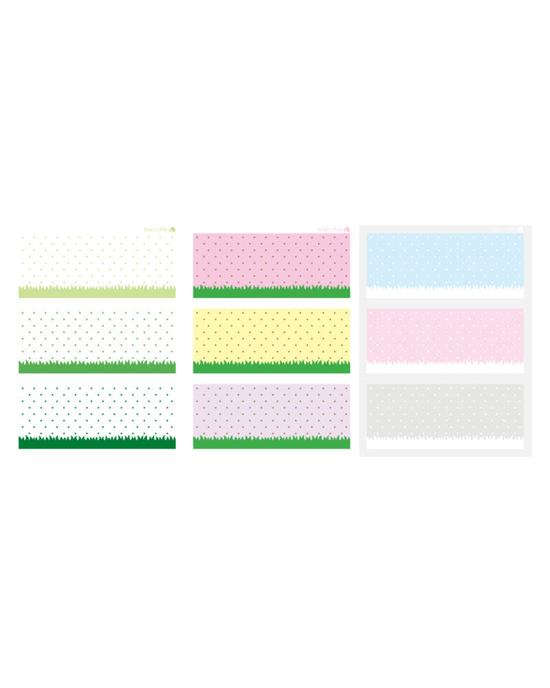 [Loverspickme] Grass Field Memo Sticker Set