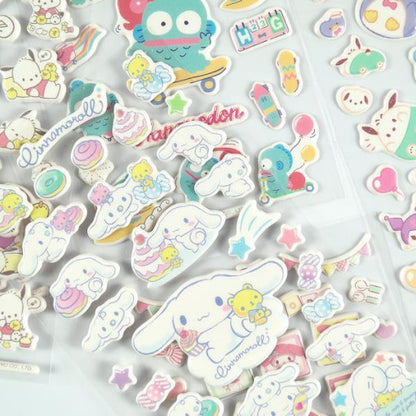 [Sanrio Korea] Squishy Cute Puffy Sticker Sheet