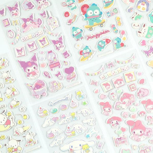 [Sanrio Korea] Squishy Cute Puffy Sticker Sheet