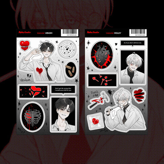 [Rotten Candle] Toxic Love Sticker Sheet (2 Options)