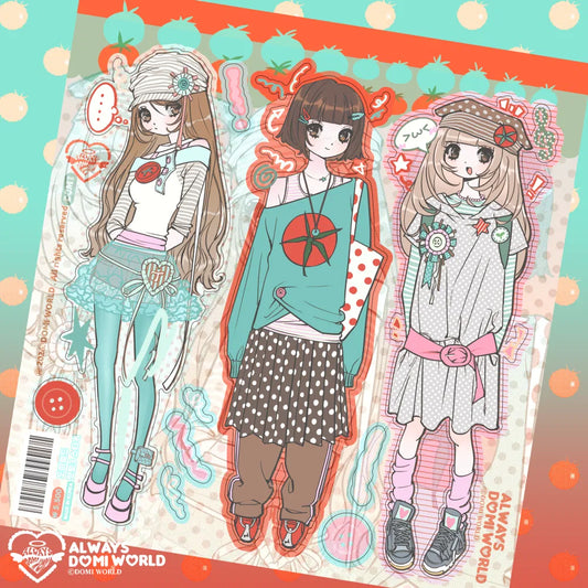 [Domi World] Tasty Tomato 3 Sticker Sheet
