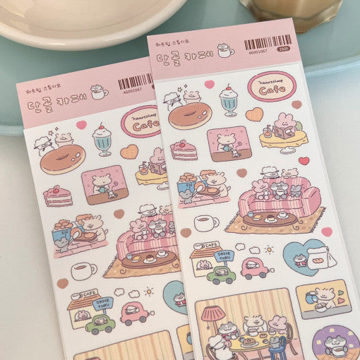 [Heart Sheep Studio] Favorite Cafe Deco Sticker Sheet