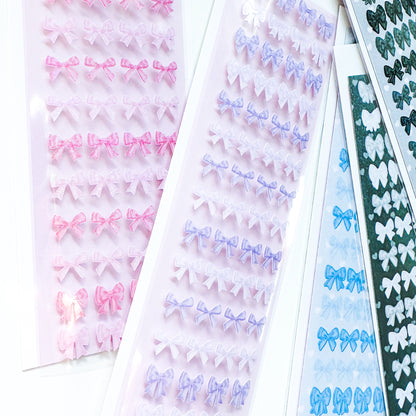 [borahstudio] Mini Ribbon Bows Sticker Sheet