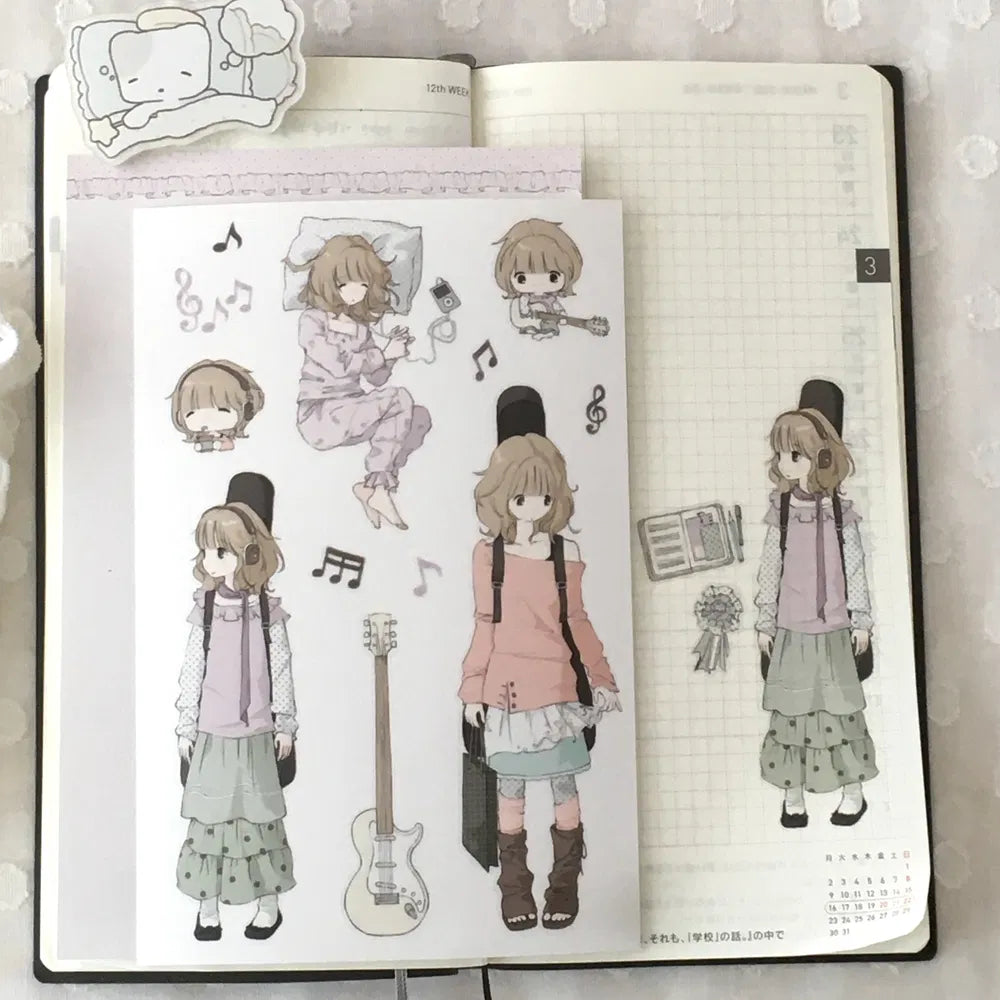 [Soso Hehe] Guitarist B Sticker Sheet