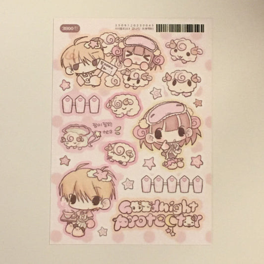 [Yaong Peace] Good Night Protector Sticker Sheet