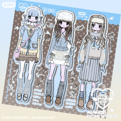 [Domi World] Milky Blue Sticker