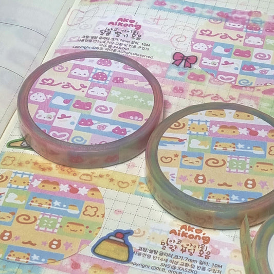 [Ako, Aikong] Glitter Washi Tape (2 Options)