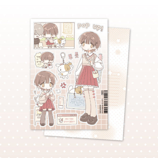 [Chocozy Family] Lining Up for Pop Up Sticker Sheet