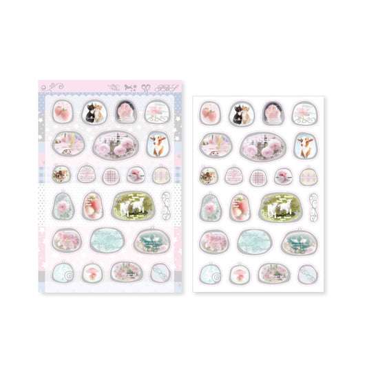 [Pearly Button] Memory Archive Charm Deco Sticker Sheet
