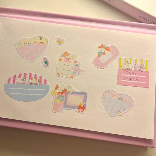 [Berddi] A Cat is Sleeping Kiss Cut Washi Tape