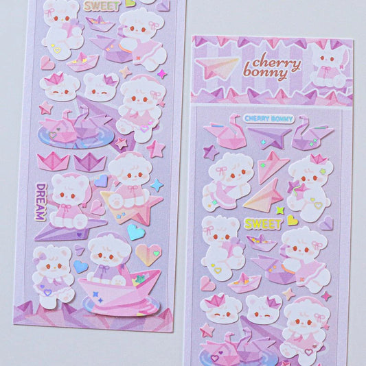 [Cherry Bonny] Paper Airplane Deco Sticker