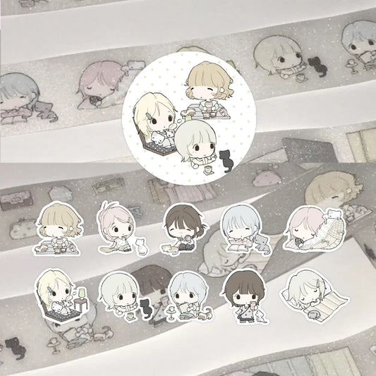 [Soso Hehe] Together with Cats Kiss Cut Tape