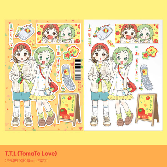[Cute Bus] T.T.L (TomaTo Love) Sticker Sheet