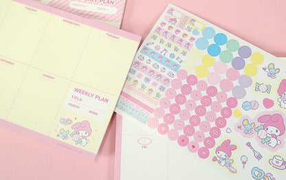 [Sanrio Korea] My Melody Weekly Life Banner Memo Pad (3 styles)