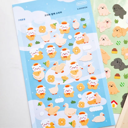 [My Mousse] Duck Deco Sticker Sheet