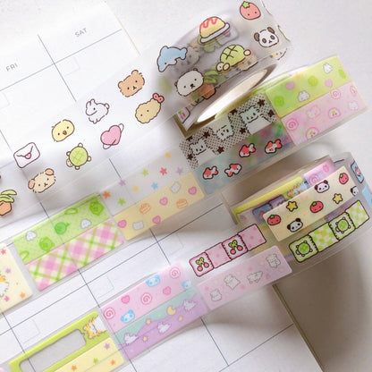 [Soooopzi] Character Kiss Cut Masking Tape (3 types)