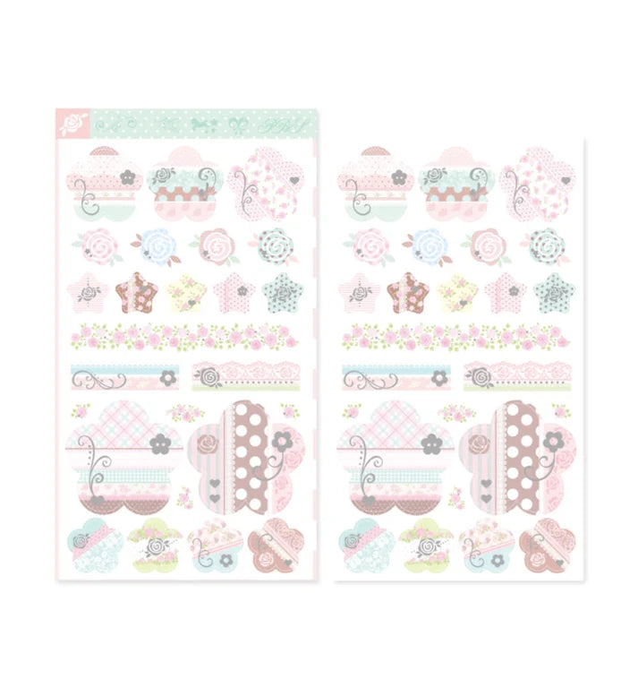 [Pearly Button] 3D Blooming Garden Sticker Sheet