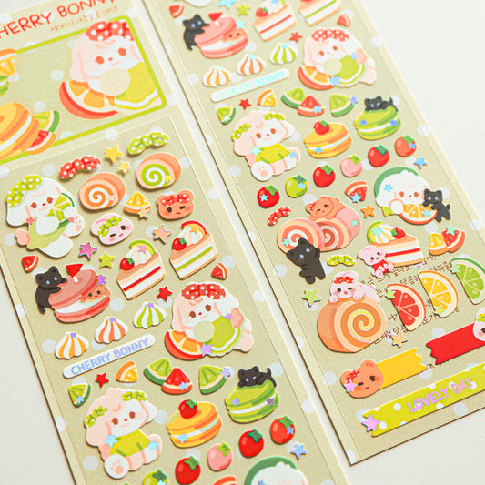 [Cherry Bonny] Sweet & Sour Dessert Deco Sticker