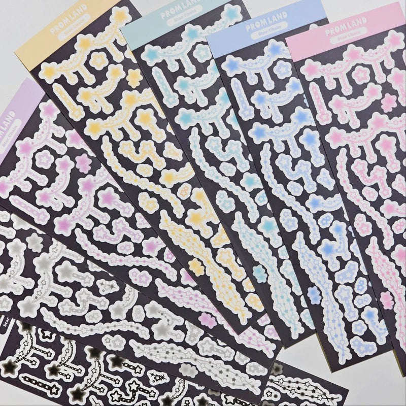 [Hipromland] Star Chain Deco Sticker Sheet