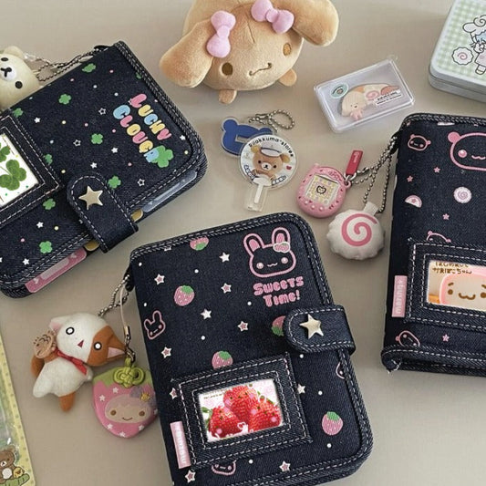 [Mering KR] A7 Denim Lucky Clover Binder