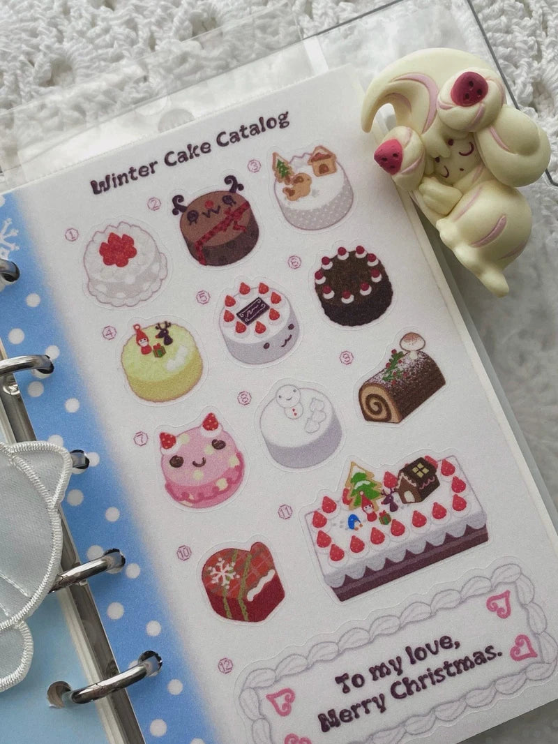 [Jal Ja] Winter Cake Catalog Sticker Sheet