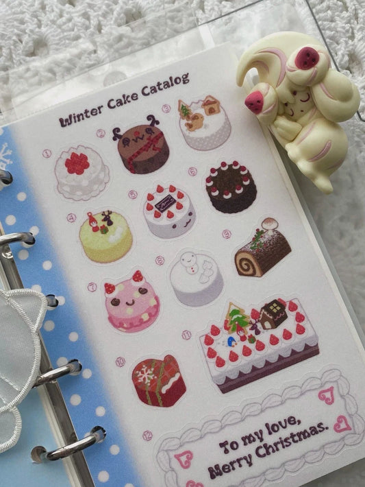 [Jal Ja] Winter Cake Catalog Sticker Sheet