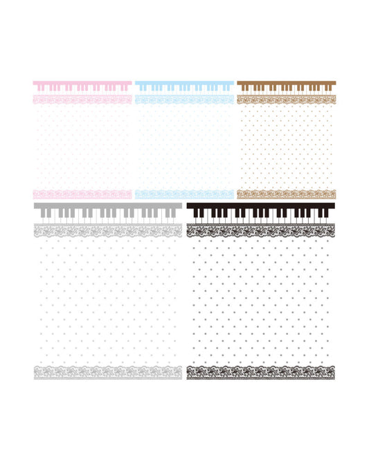 [Loverspickme] Piano Lace Memo Sticker Set