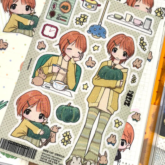 [Zkzk Studio] Pumpkin Soup Sticker Sheet