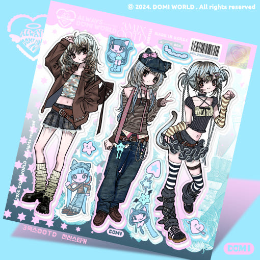 [Domi World] 3MIX OOTD Sticker Sheet