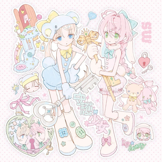 [Sw_o.ov] Guardian Girl Sticker Sheet