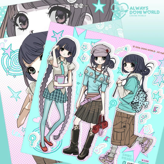 [Domi World] Mint 3 Style Sticker Sheet
