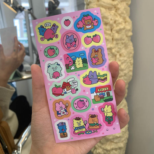[Monanbear] I Prefer Firm Peaches Sticker Sheet
