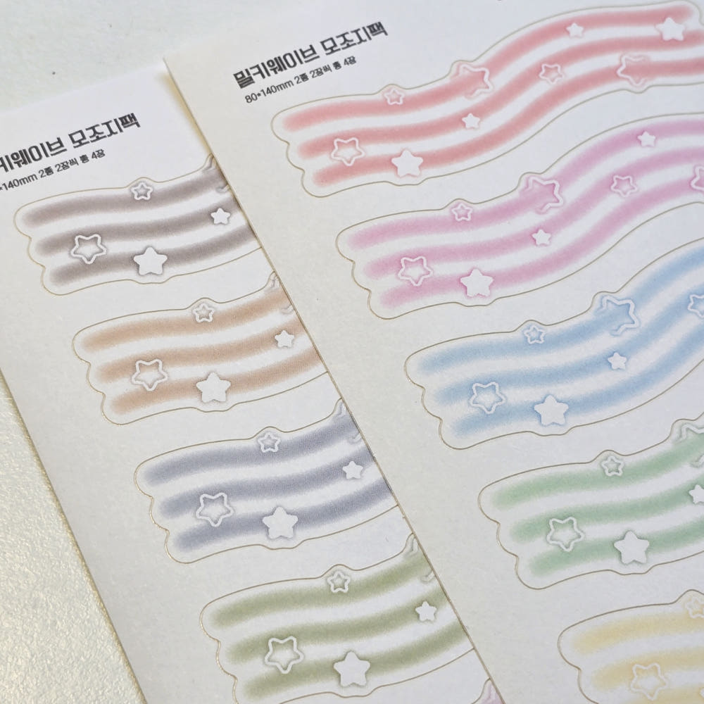 [Chocozy Family] Milky Wave Memo Sticker Set