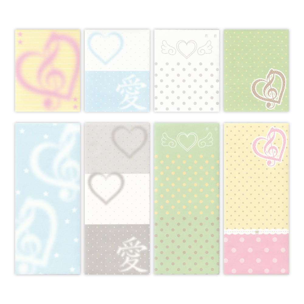 [A Scoop of P] Heart Collection Memo Sticker Pack (2 Options)