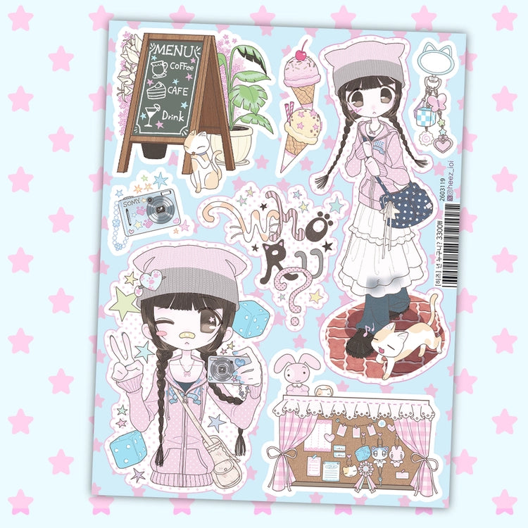 [Heez] Who R U Sticker Sheet
