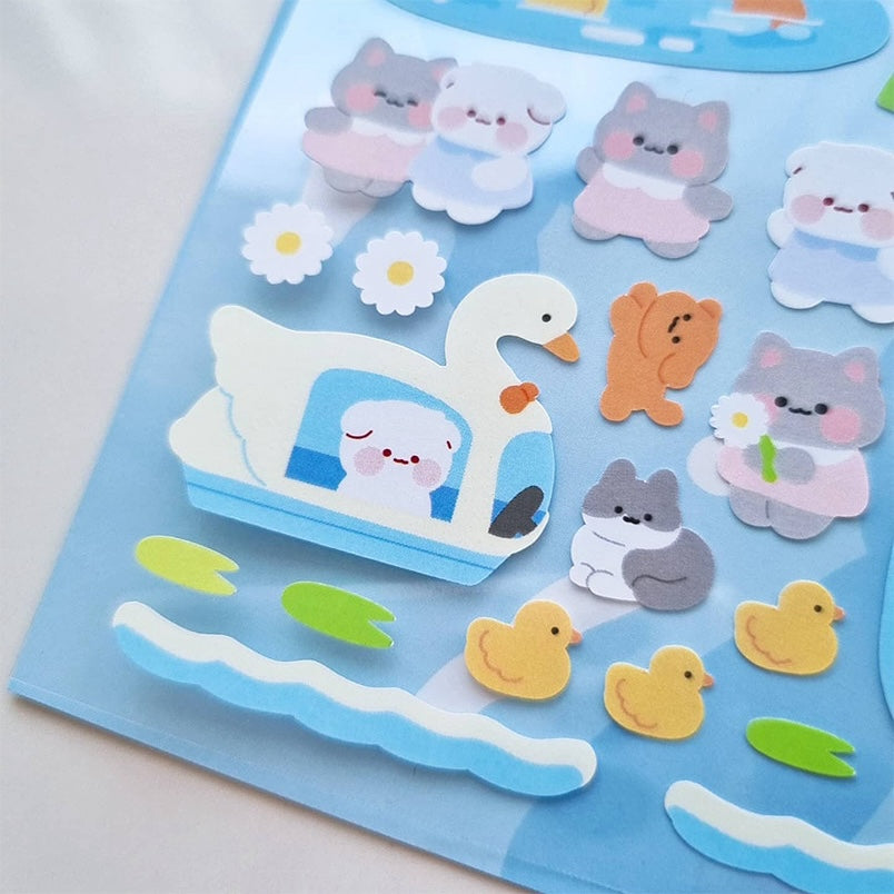 [My Mousse] Small Pond Deco Sticker Sheet