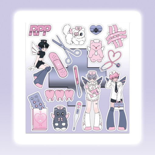 [Rumpumpum] MEDICAL-X Boys Transparent Kiss Cut Sticker