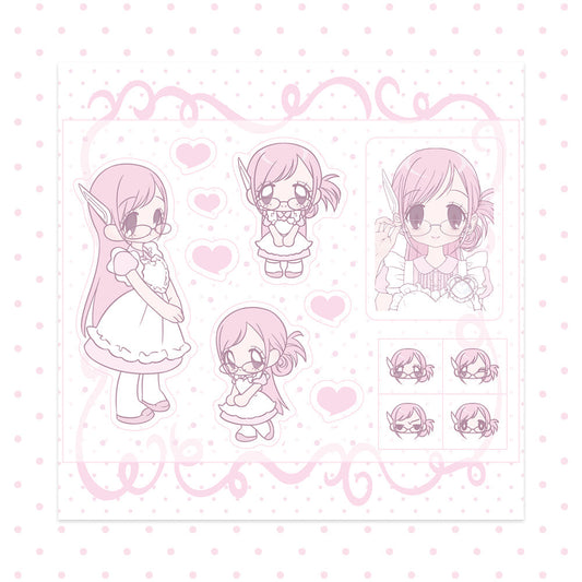 [Rumpumpum] Pink Maid Clear Sticker Sheet