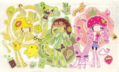 [Jal Ja] Fashion Fruits Club Sticker Sheet