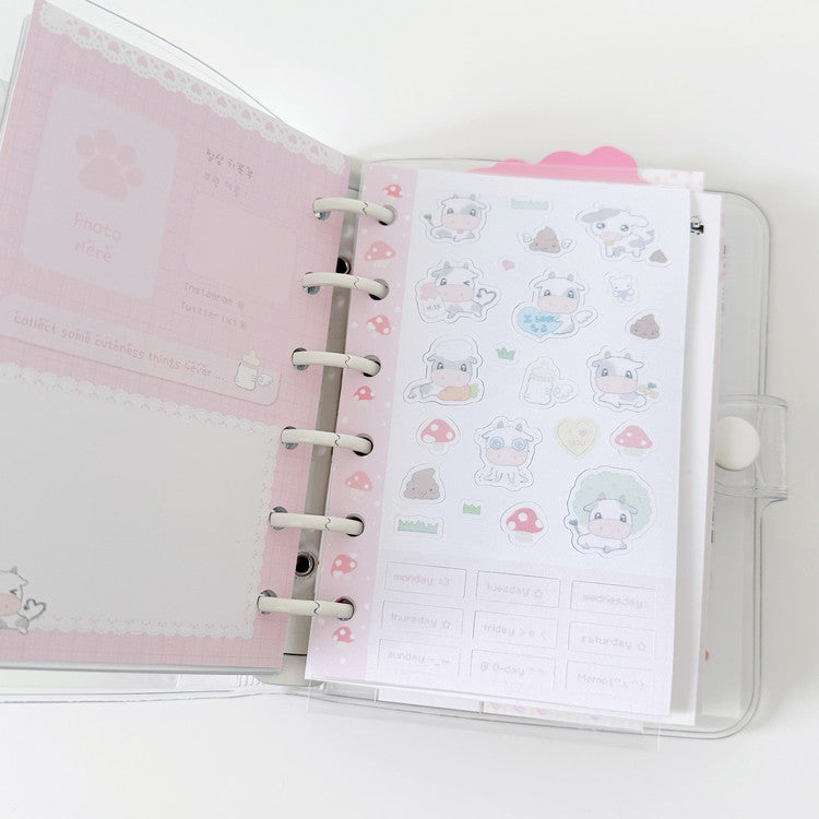 [Seok Sae Nal] Ring Diary 2 Deco Sticker Sheet (PVC)