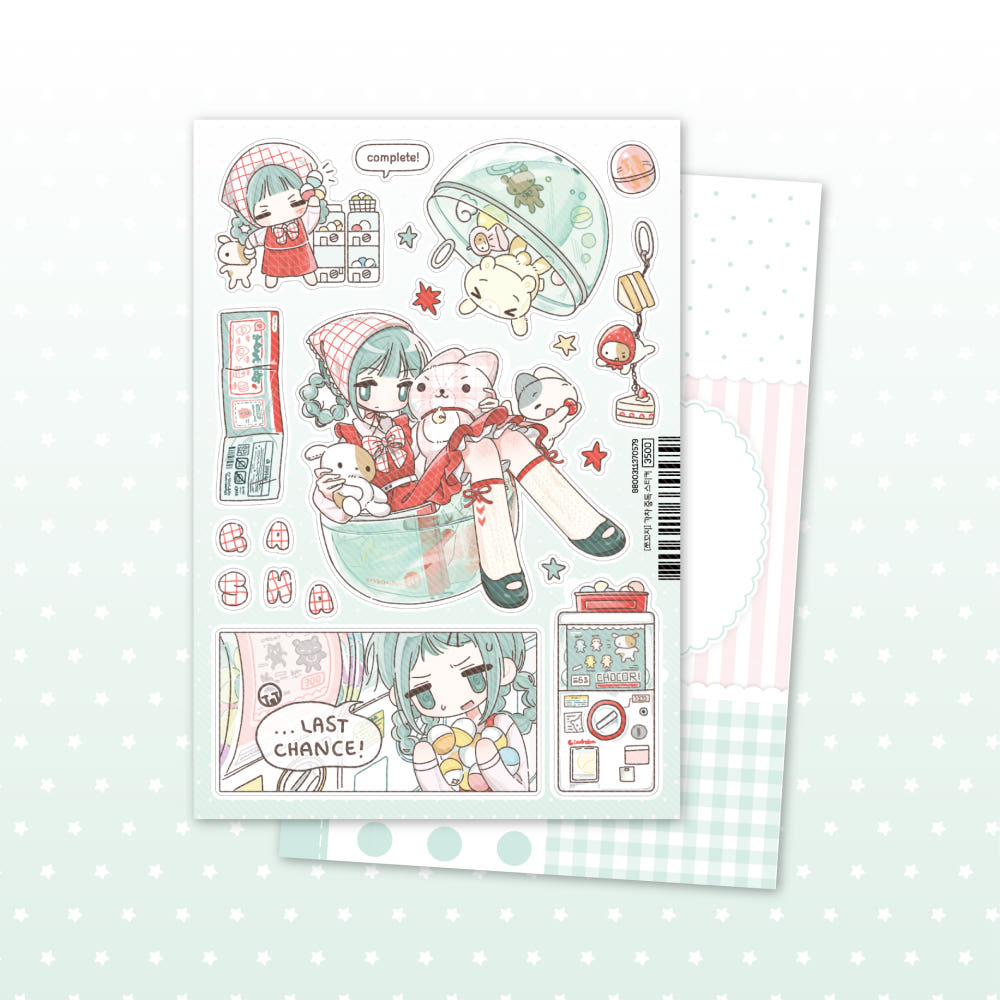 [Chocozy Family] Gachapon Addiction Sticker Sheet