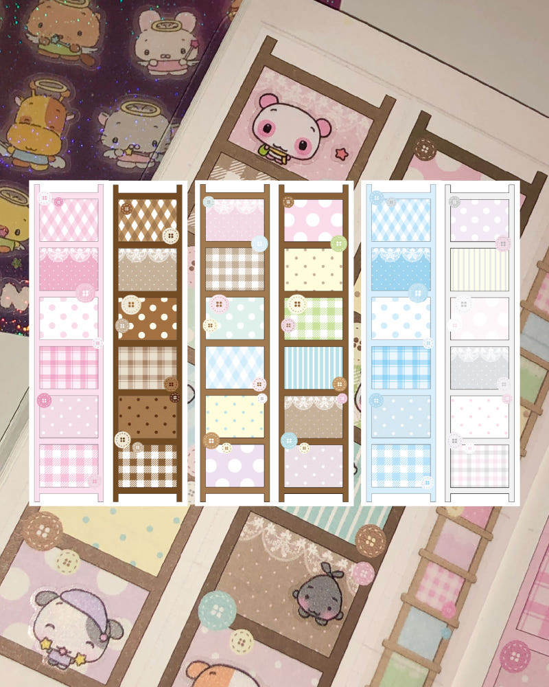 [Loverspickme] Pattern Ladder Memo Sticker Set