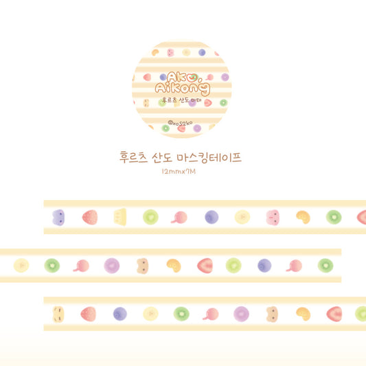 [Ako, Aikong] Fruit Sando Washi Tape (12mm)