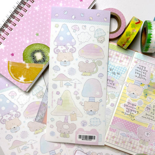 [Creamy Crumbz] Anxious Mushroom Sticker Sheet